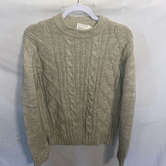 J. C. Penney Sweaters - J.C. Penney Women’s Pullover Sweater Size Large Beige Cable Knit Going Out Party